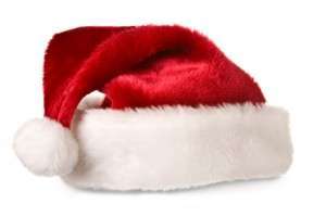 Santa hat isolated on white