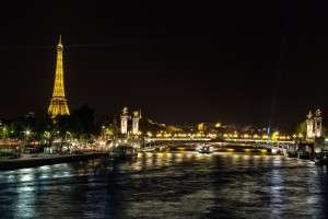 Eiffel Tower and Pont Alexandre III