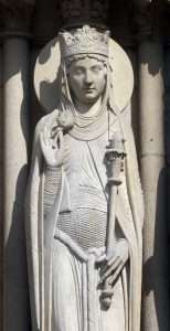 Queen of Sheba, Notre Dame Cathedral, Paris, Portal of St. Anne